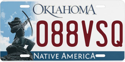 OK license plate 088VSQ