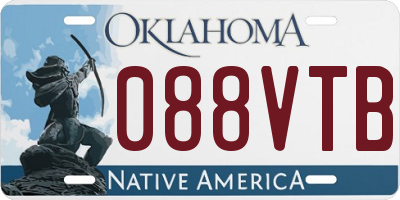 OK license plate 088VTB