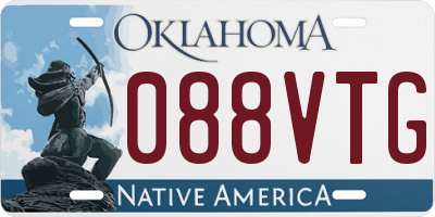 OK license plate 088VTG
