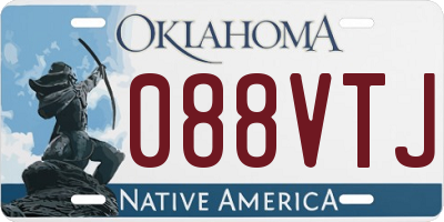 OK license plate 088VTJ