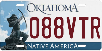 OK license plate 088VTR
