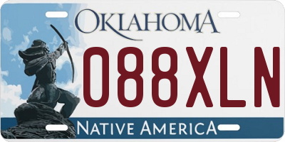 OK license plate 088XLN