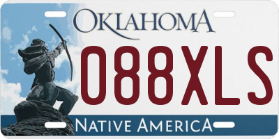 OK license plate 088XLS