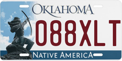 OK license plate 088XLT