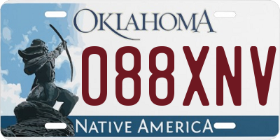 OK license plate 088XNV