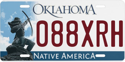 OK license plate 088XRH