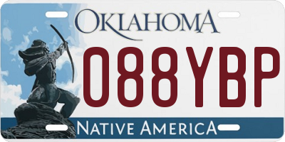 OK license plate 088YBP
