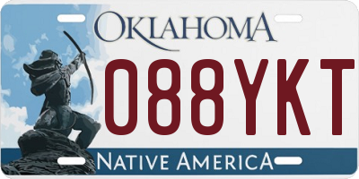 OK license plate 088YKT