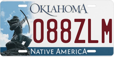 OK license plate 088ZLM