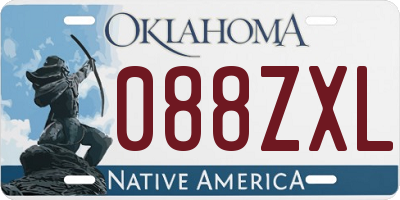 OK license plate 088ZXL