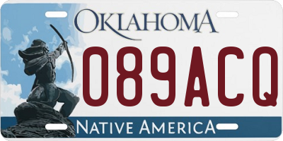 OK license plate 089ACQ