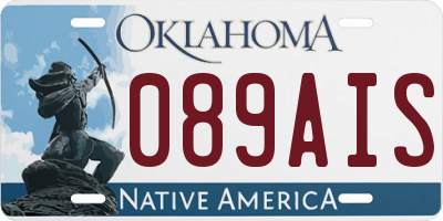 OK license plate 089AIS