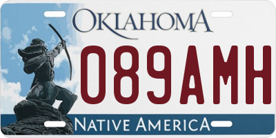 OK license plate 089AMH