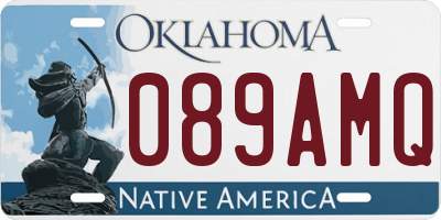OK license plate 089AMQ