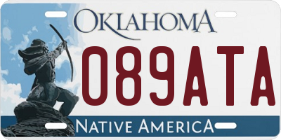 OK license plate 089ATA