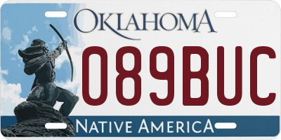 OK license plate 089BUC