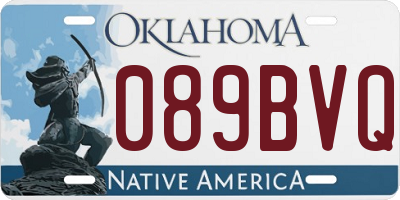 OK license plate 089BVQ