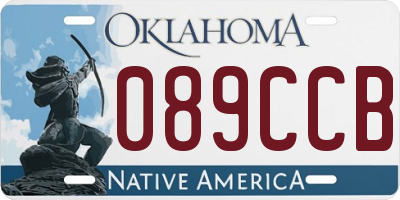 OK license plate 089CCB