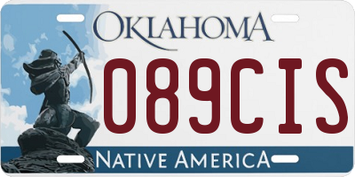 OK license plate 089CIS
