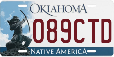 OK license plate 089CTD