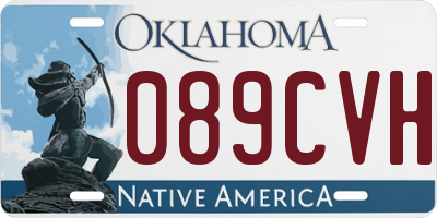 OK license plate 089CVH