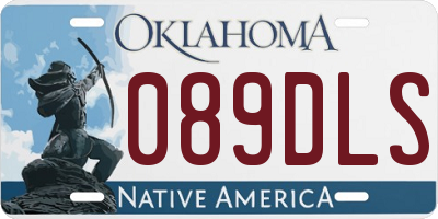OK license plate 089DLS