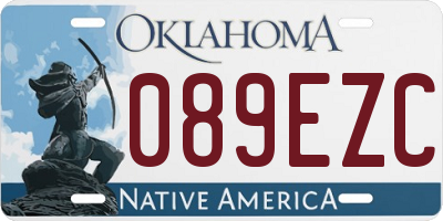 OK license plate 089EZC