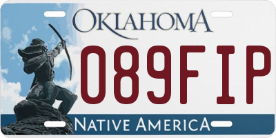 OK license plate 089FIP