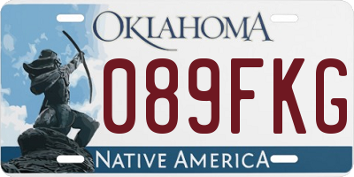 OK license plate 089FKG