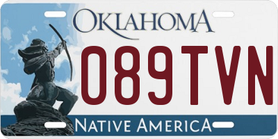OK license plate 089TVN
