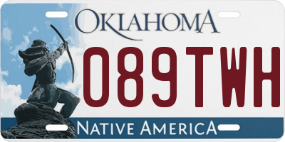 OK license plate 089TWH