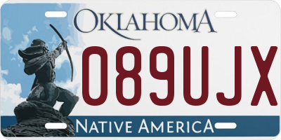 OK license plate 089UJX