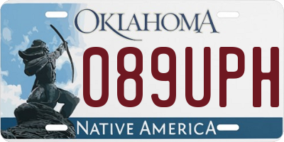 OK license plate 089UPH