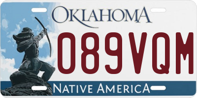 OK license plate 089VQM
