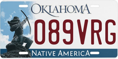 OK license plate 089VRG