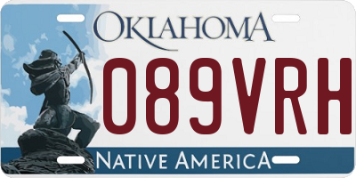 OK license plate 089VRH