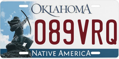 OK license plate 089VRQ