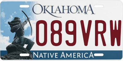 OK license plate 089VRW