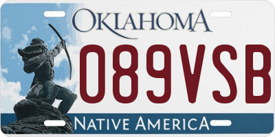 OK license plate 089VSB