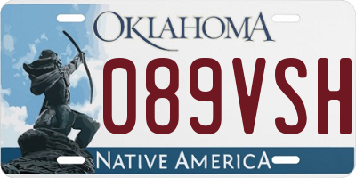 OK license plate 089VSH