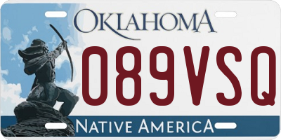 OK license plate 089VSQ