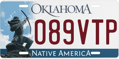 OK license plate 089VTP