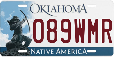 OK license plate 089WMR