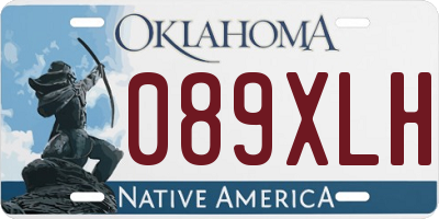 OK license plate 089XLH