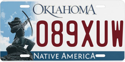 OK license plate 089XUW