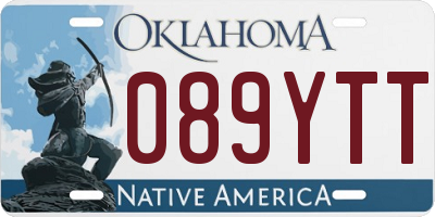 OK license plate 089YTT