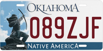 OK license plate 089ZJF