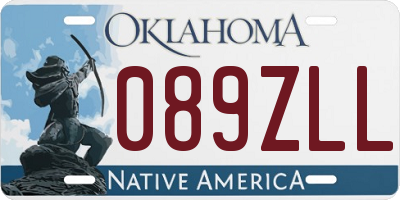 OK license plate 089ZLL