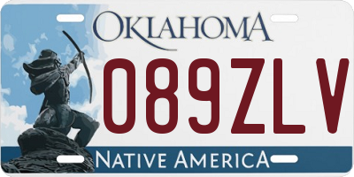 OK license plate 089ZLV