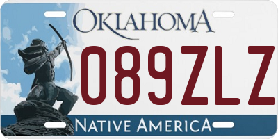 OK license plate 089ZLZ